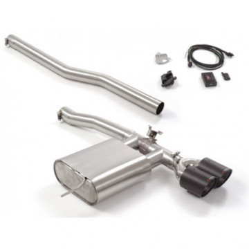 Posteriore inox con terminali rotondi...