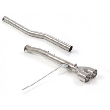 Tubo posteriore Gr. N inox con...