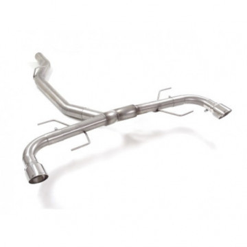 Tubo posteriore Gr. N inox sdoppiato...