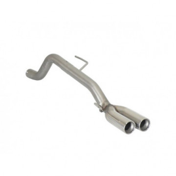 Tubo posteriore Gr. N inox con...