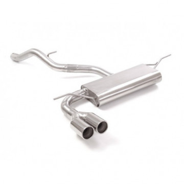 Posteriore inox con terminali rotondi...