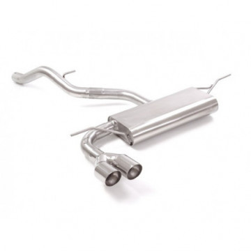 Posteriore inox con terminali rotondi...