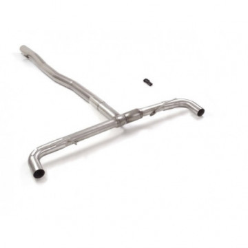 Tubo posteriore Gr. N inox sdoppiato...