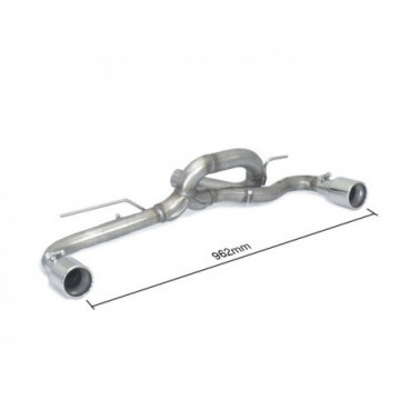 Tubo posteriore Gr. N inox sdoppiato...