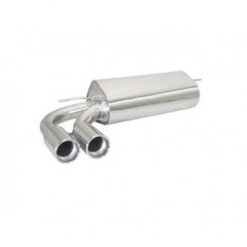 Posteriore inox con terminali rotondi...