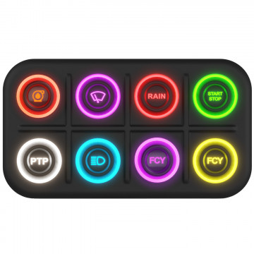 PULSANTIERA AIM K8 CON CAVO CAN AIM 1MT