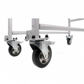 SET RUOTE IN ALLUMINIO CON SUPPORTI