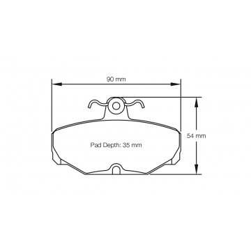 Sagoma Pagid E1163 RS14
