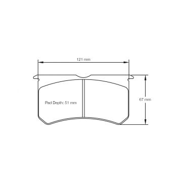 Sagoma Pagid E2206 RST3