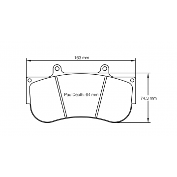 Sagoma Pagid E2564 RST3