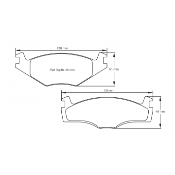 Sagoma Pagid E4011 RSL29