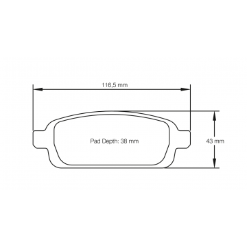 Sagoma Pagid E4939 RS44
