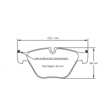 Sagoma Pagid E8053 RSL19