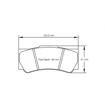Sagoma Pagid E8078 RS42
