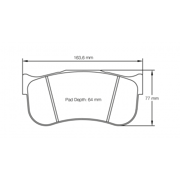 Sagoma Pagid E8100 RST1