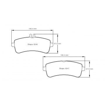 Sagoma Pagid E8246 RSL29