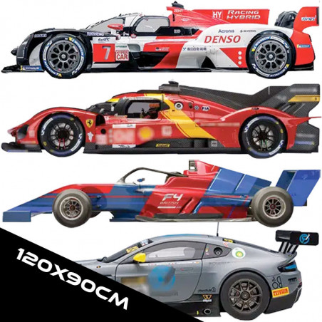 Serie 120x90cm - F4, RADICAL, GT, LMP/PROTOTYPES, SRF, WRC