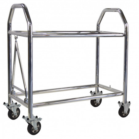 Carrelli portagomme in acciaio inox